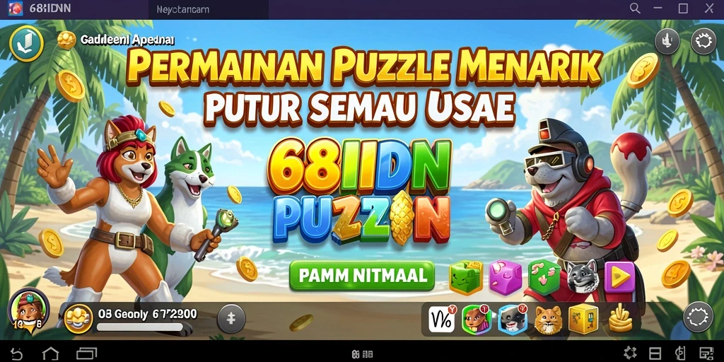 Tampilan gameplay utama 68IDN yang penuh tantangan.
