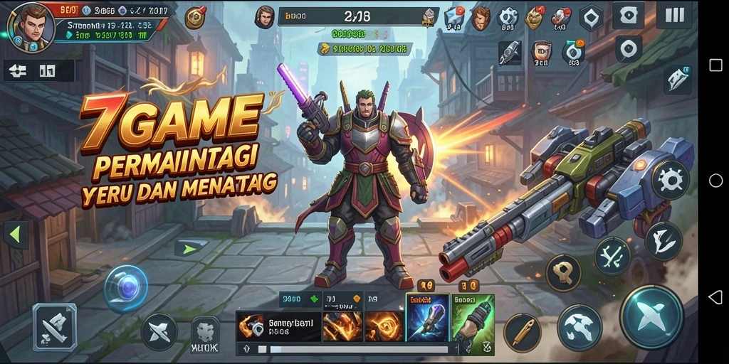 Tampilan gameplay strategis yang seru di 7GAME, menunjukkan rencana dan taktik pemain.