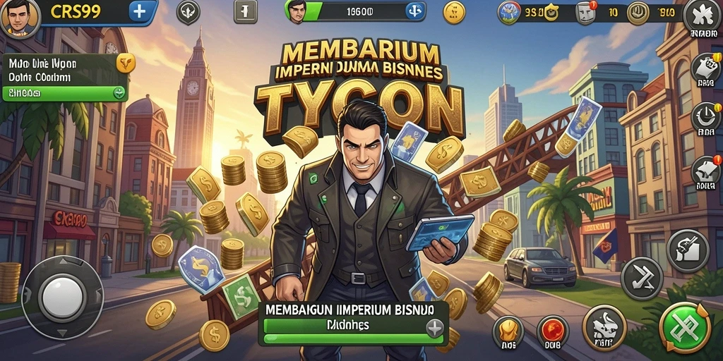 Tangkapan layar menampilkan gameplay Tycoon yang seru dan dinamis.