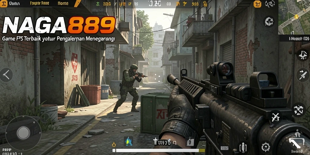 Screenshot gameplay NAGA889 menampilkan aksi tembak-menembak yang intens.