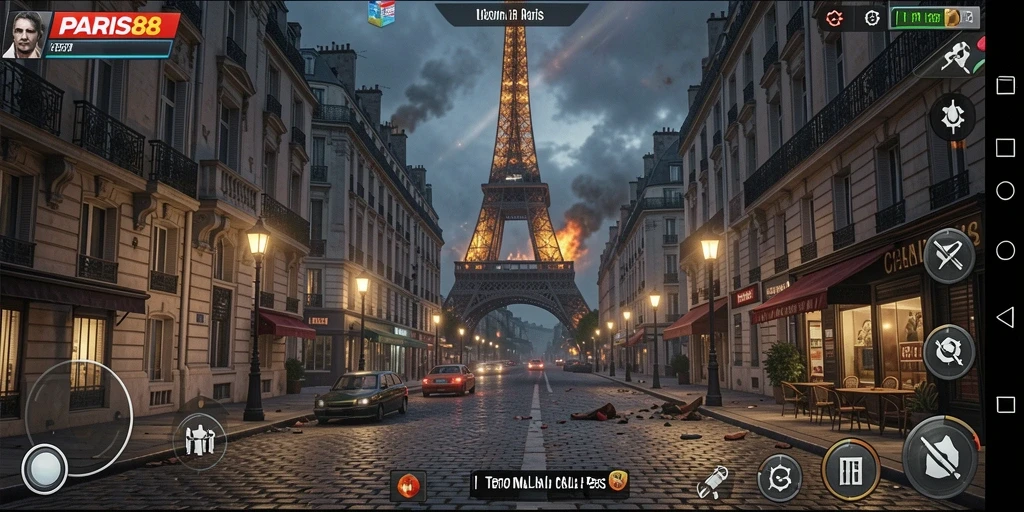 Tangkap momen menegangkan dalam gameplay PARIS88 yang penuh kengerian.
