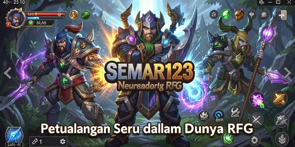 Tangkapan layar utama SEMAR123 menampilkan aksi pertarungan yang seru dan dinamis.