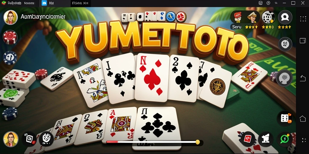 Tampilan gameplay seru YUMETOTO di layar.